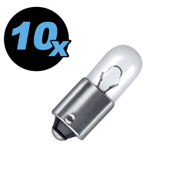 Lamp 6,3 Volt 0.25 Amp. BA9S, 10 mm, 10 pcs.