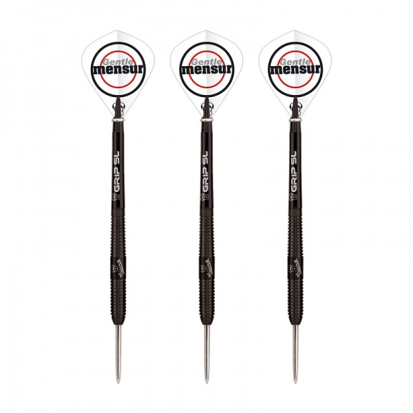 Steel Dartset (3 Stk) Champion Mensur Suljovic black Edition