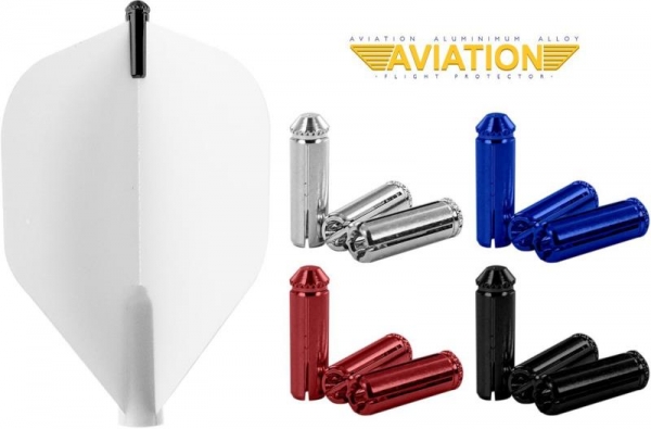 4 Flight protector set (12 pcs) Alu silver