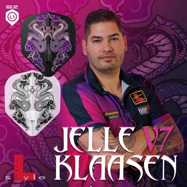 L-Style Flight Set (3 pcs) Standard Jelle Klaasen v7 L-Flight L1EZ Black