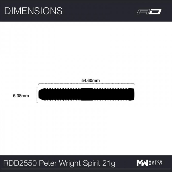 Steel Dartset (3 Stk) Peter Wright Spirit