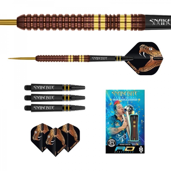 Steel Dartset Peter Wright "Snakebit" Copper Fusion
