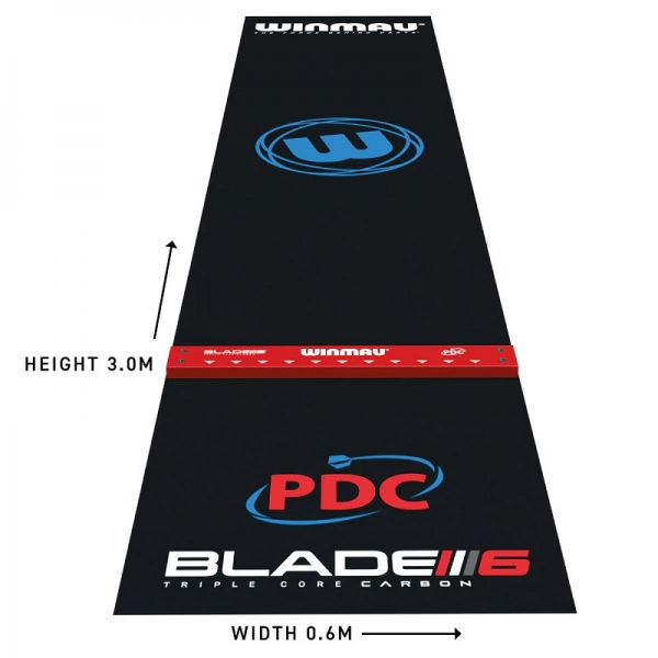 Winmau Pro Zone Precision PVC Dart Mat with Integrated Oche