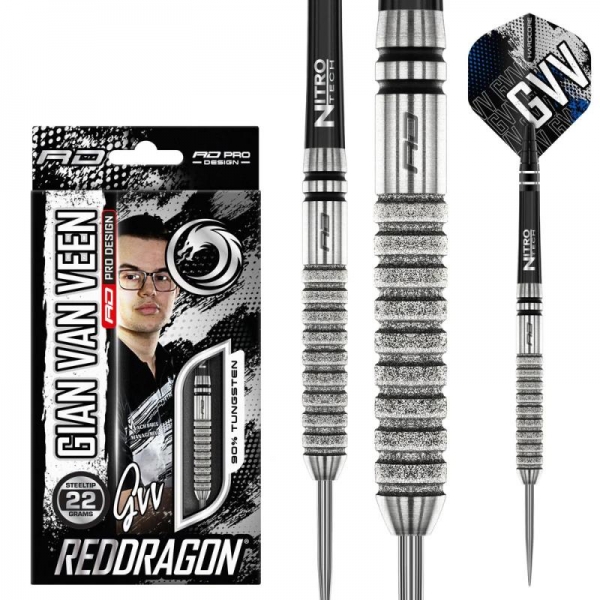 Steel Dartset Gian van Veen Tour Edition 22g