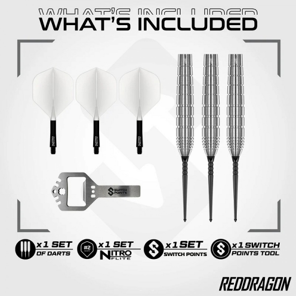 Luke Humphries TX1 Pionieer 90% Tungsten Switch Point Darts