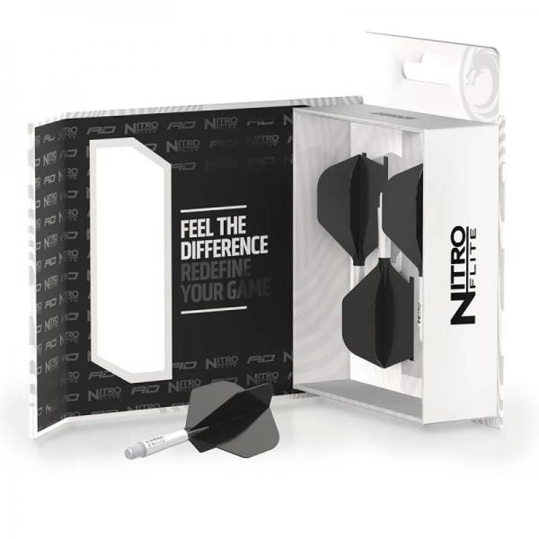 Red Dragon Nitro Flite – Schaft Weiß & Flight Schwarz (Form 02)