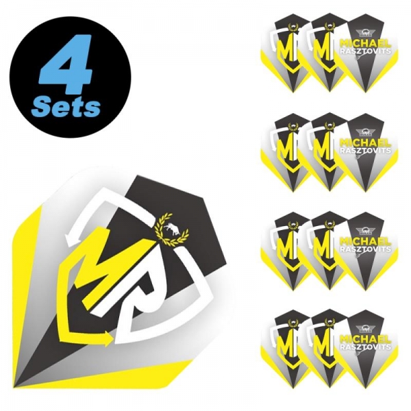 4 Flight Sets (12 pcs) Standard Michael Rasztovits Rasto Logo