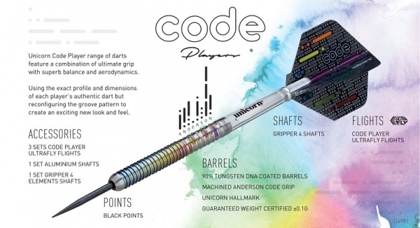 Steel Darts (3 pcs) Michael Smith 90% World Champ 2023