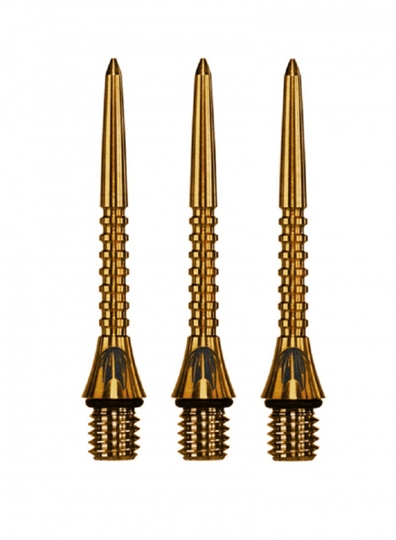 30 mm Darttip Steel (3 pcs) Titanium Pro Grip gold 2BA
