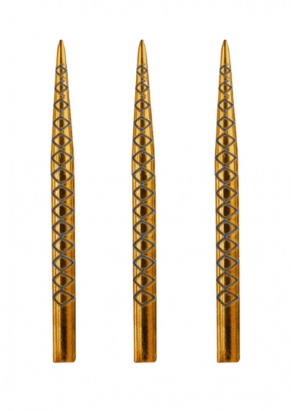 32 mm dart point Steel (3 pcs)  Diamond Pro gold