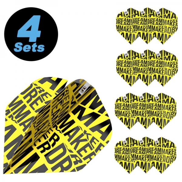4 Flight (12 pcs) Dimitri van den Bergh yellow Pro Ultra N02