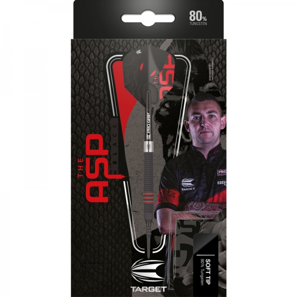 Soft Dartset (3 Stk) Nathan Aspinall 80% Black 18g 2023