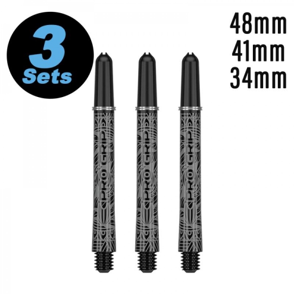 Schaftset (9 Stk) INK Pro Grip 2BA schwarz