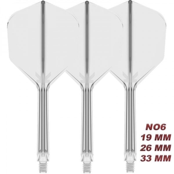 K-FLEX (3 pcs) Flight & Shaft (No 6) clear polished