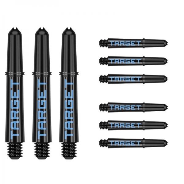 Shaft set (9 pcs) Nylon Pro Grip TAG black & blue 2BA