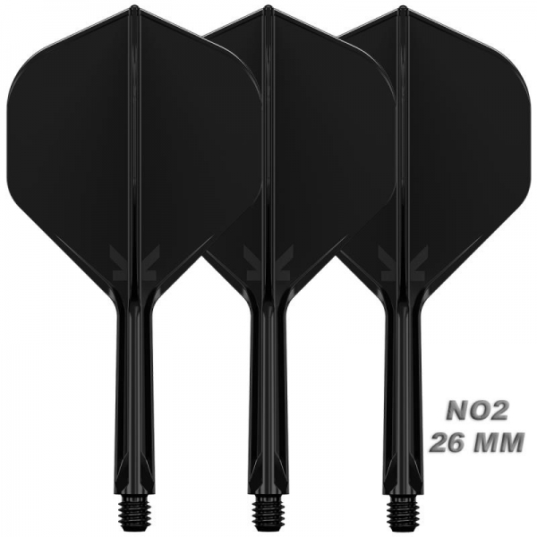 K-FLEX (3 pcs) Flight & Shaft (No 2) black polished