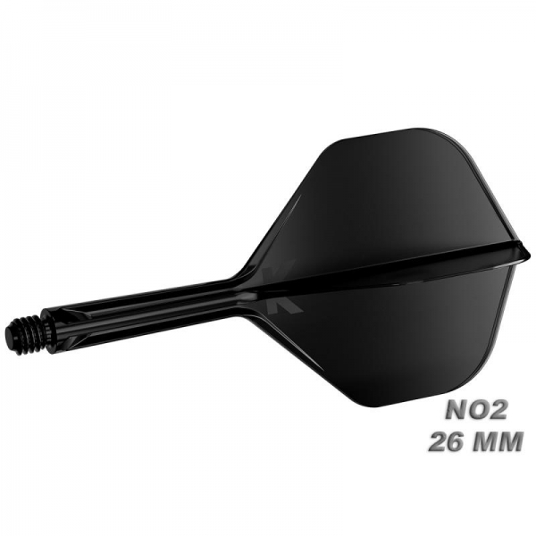K-FLEX (3 pcs) Flight & Shaft (No 2) black polished