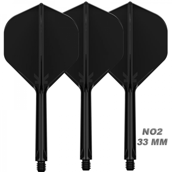 K-FLEX (3 pcs) Flight & Shaft (No 2) black polished