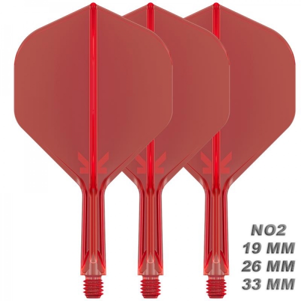 K-FLEX (3 pcs) Flight & Shaft (No 2) red