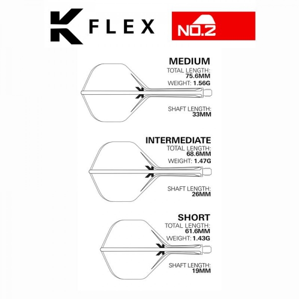 K-FLEX (3 pcs) Flight & Shaft (No 2) Raymond Van Barneveld