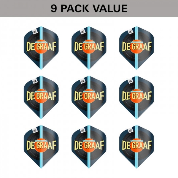 3 Flight Set (9 pcs) Jeffrey de Graaf  Pro Ultra NO 2