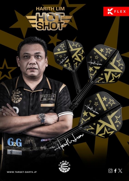 K-FLEX (3 Stk) Flight & Schaft (No 2) HOT SHOT Harith Lim
