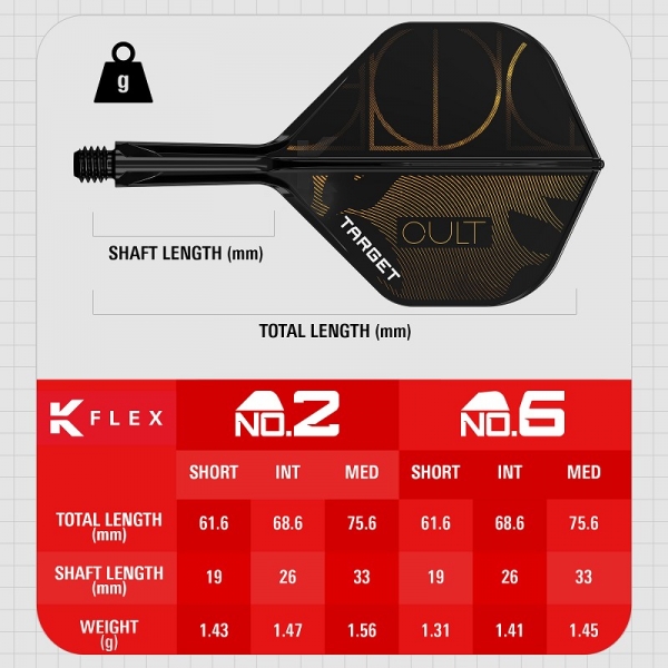 K-FLEX (3 Stk) Flight & Schaft (No 2) Cult
