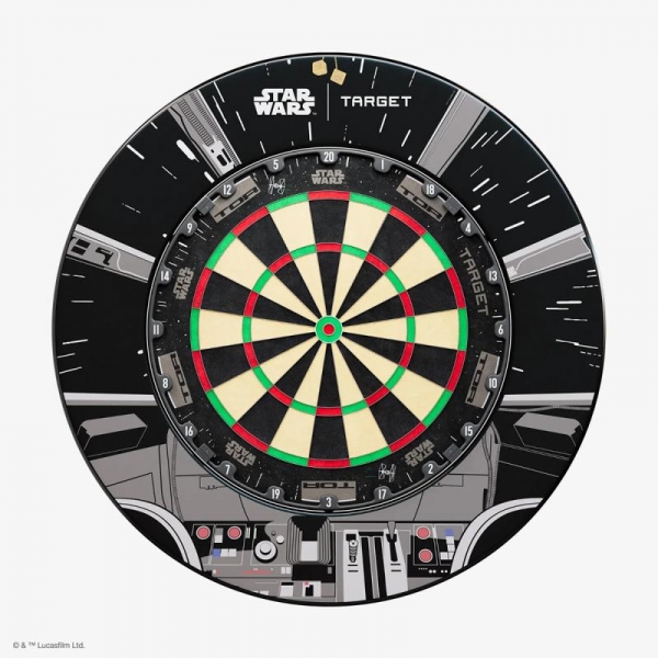 Target Dartboard Starwars TOR & Auffangring  Millenium Falcon