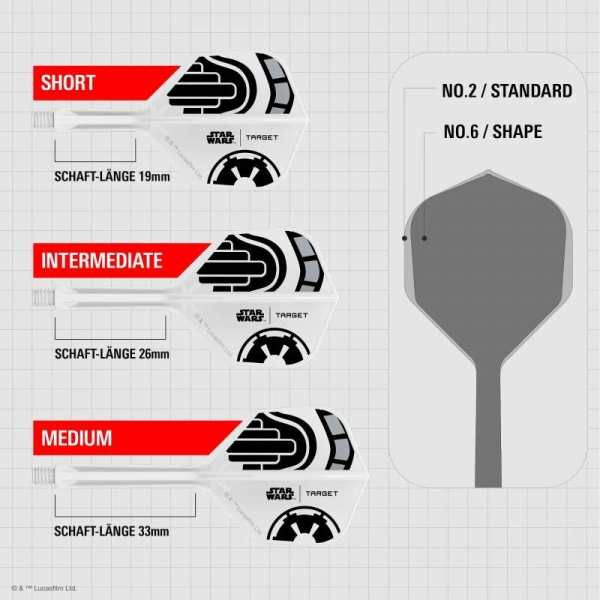 K-FLEX (3 Stk) Flight & Schaft  STORM TROOPER Starwars (No2)