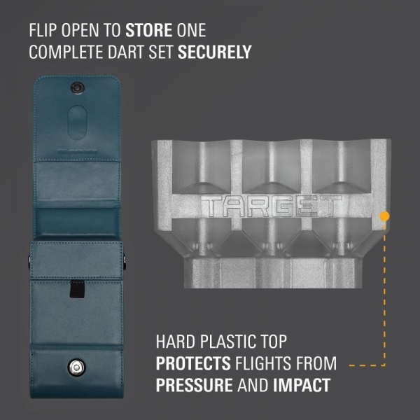 Darttasche Milli Case Marine Blau