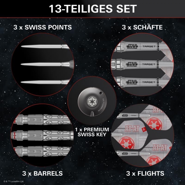 Steel Dartset Starwars AT-AT 90% 23/24/25G 2026