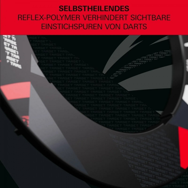 Target Patterned Notched Surround – Schwarz
