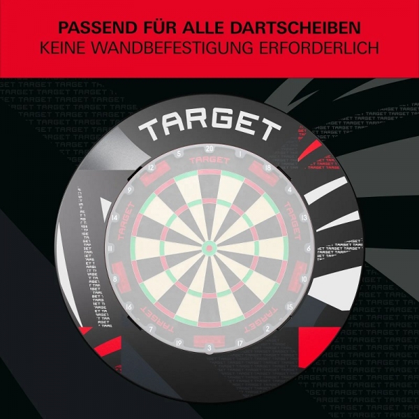 Target Patterned Notched Surround – Schwarz