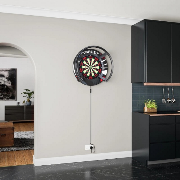 Target Patterned Notched Surround – Schwarz