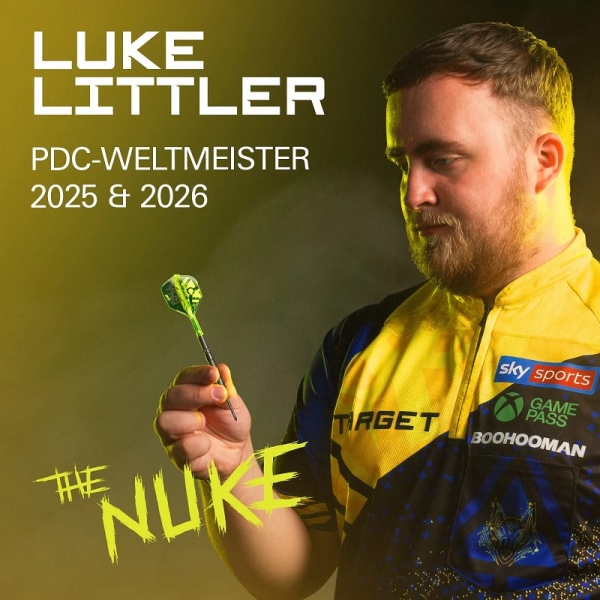 Target Luke Littler Nuke Fallout 90% 19g Soft Tip Darts 2026