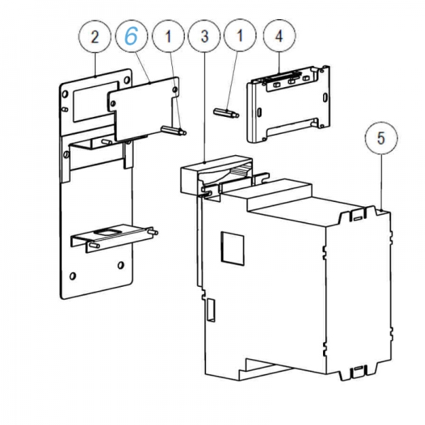 Display slide for front mounting plate NV9 Easy Pro