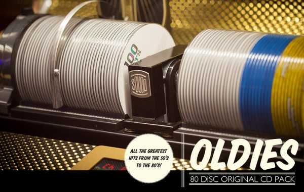 Set 80 x CD´s Oldies mit Titelkarten