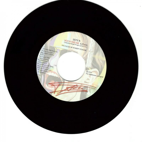 Falco Single Vinyl 7" NUR MIT DIR & HOCH WIE NIE
