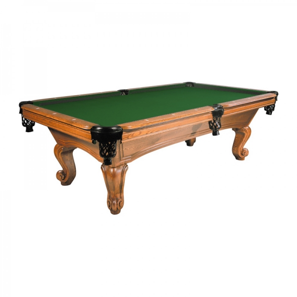 Pool Billardtisch Dragon Carved 8ft Eiche Spielfläche 224 x 112 cm