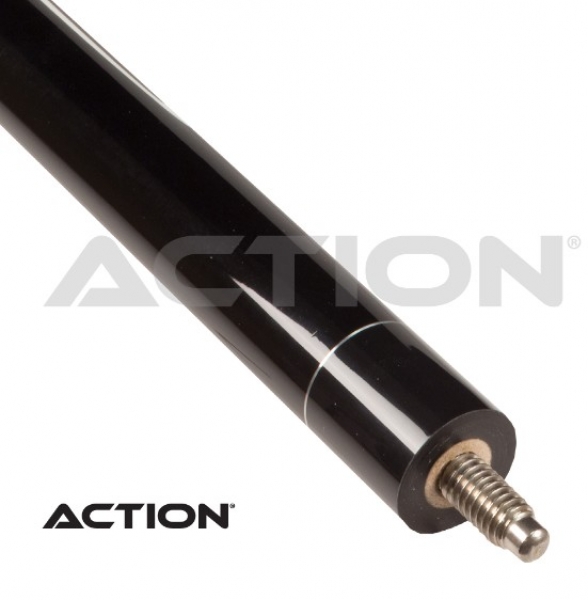 Pool Queue 2-tlg. Action Black and White Klebleder 13 mm, L:149 cm