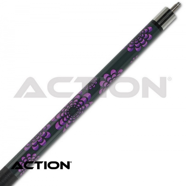 Pool Queue 2-tlg. Action Calavera / Klebleder 13 mm / L:148 cm