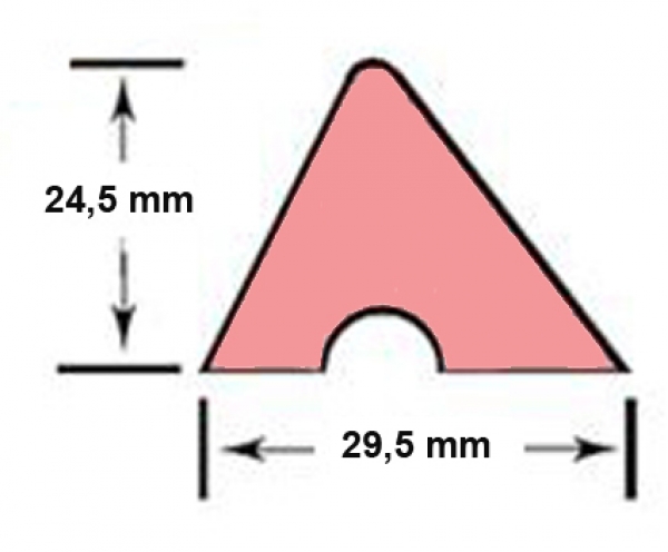 Bandengummi K66 122 cm 48 "  Set 6 Stk.