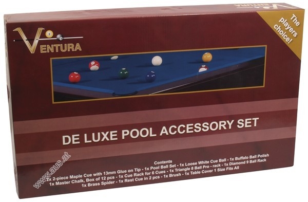 De Luxe Pool Billard Accessory Kit