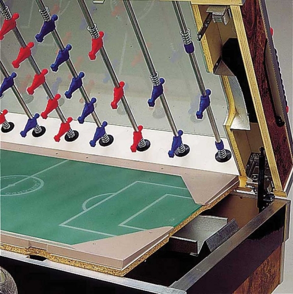 Fussballtisch Champion F2 mit Beleuchtung und Münzeinwurf 1,- Euro