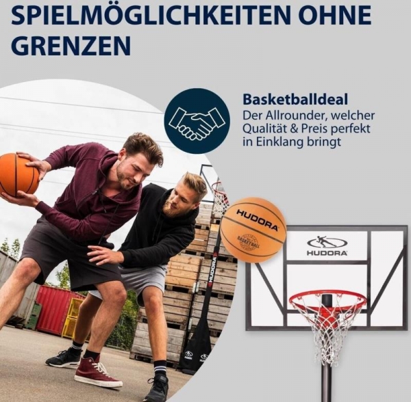 Basketball Größe 7 orange unaufgeblasen