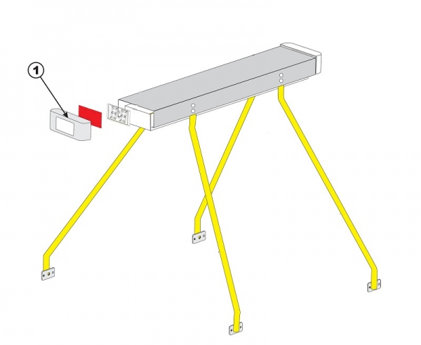 Gehäuse für Anzeige Taifun Airhockey