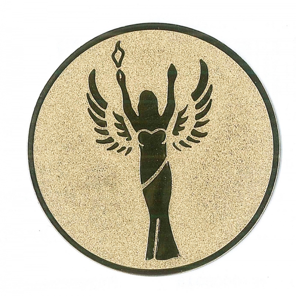 Motivauflage 50mm goldfarbig Siegesgöttin