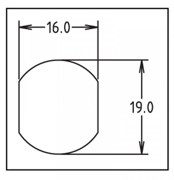 Venia Sicherheits Schloß Serie 25 Stück, mit 5 Zylinderschlüssel KA, Länge 22,3 mm - 7/8"