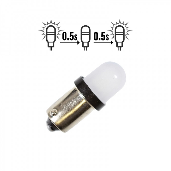Flipper Led BA9S "blinkt" warmweiss GE445, #445