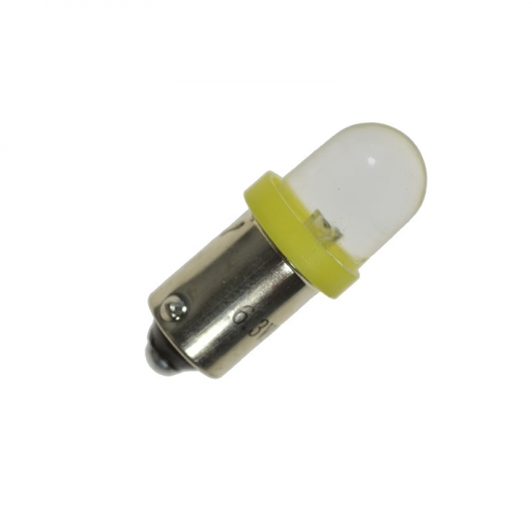 Flipper LED BA9S 6,3 Volt AC klare runde Linse 40°